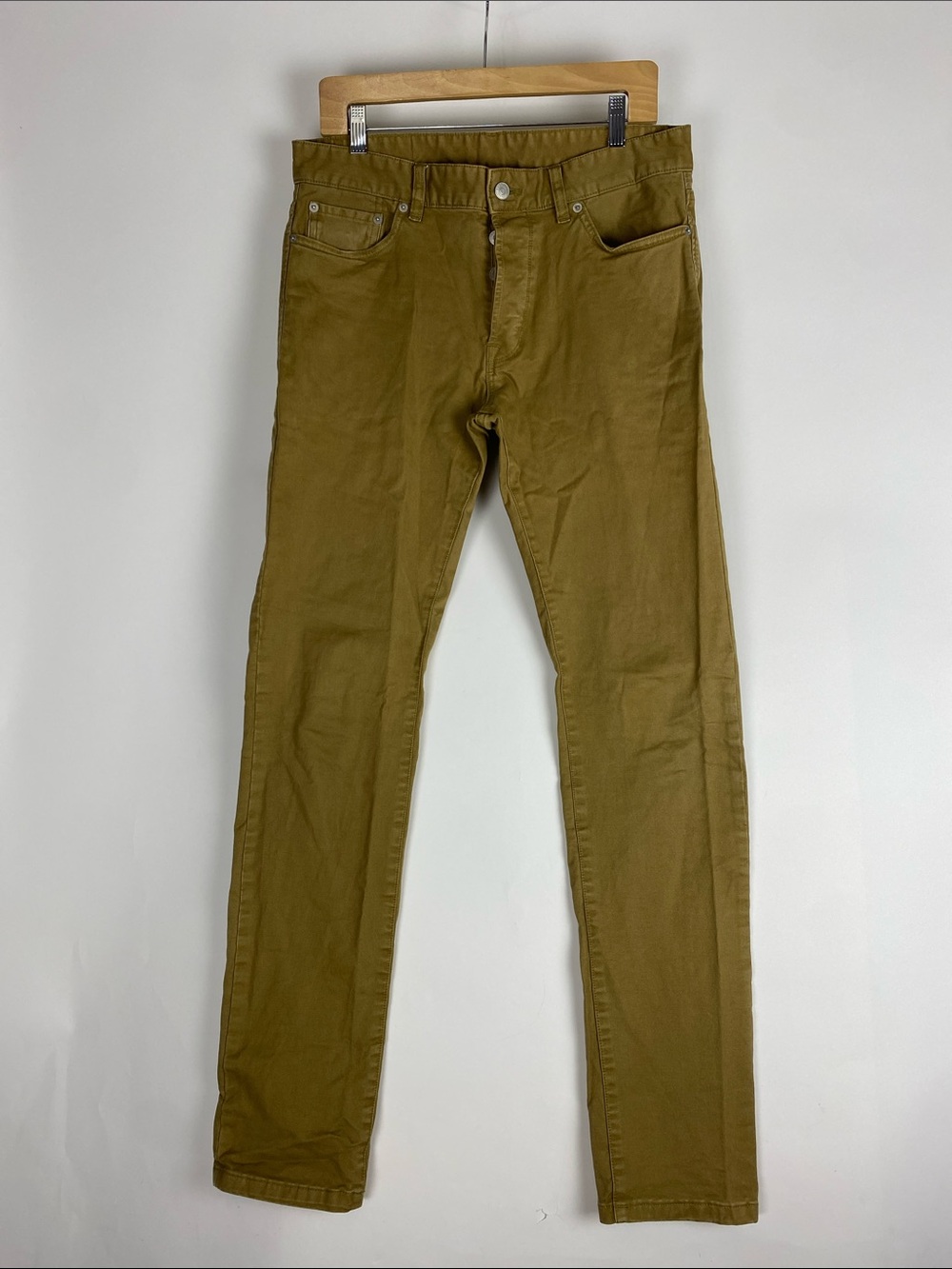 Buck Mason Pants Maverick Slim Harbor Twill Khaki Tan Men’s Size 32